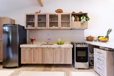 A cozinha ou kitchenette de Casa PESQUEIRA Preá - Frente Mar!
