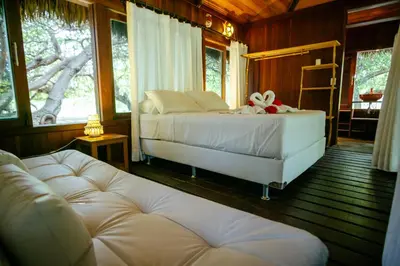 Uma cama ou camas num quarto em Refugios Parajuru - Pavilhão