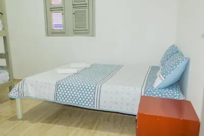 Uma cama ou camas num quarto em Vista mar Preá - Praia do Preá