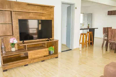 Uma televisão e/ou sistema de entretenimento em Vista mar Preá - Praia do Preá