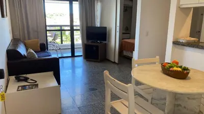 Uma televisão e/ou sistema de entretenimento em Iracema Flat 501 Fortaleza
