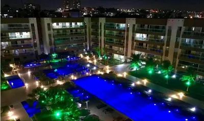O edifício onde o apartamento está situado