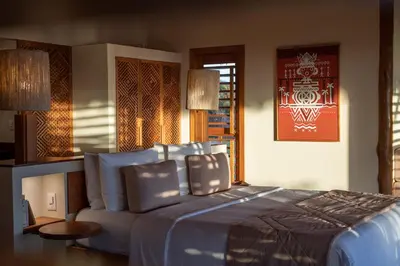 Uma cama ou camas num quarto em Jaguaríndia Village