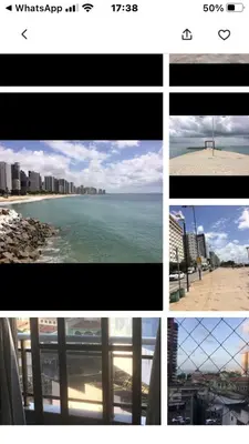 Uma vista do mar geral ou uma vista do mar a partir do apartamento