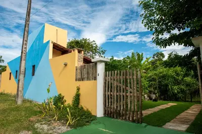 O edifício onde a casa de férias está situado