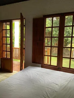 Uma cama ou camas num quarto em Casa Amarela