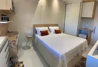 A cozinha ou kitchenette de Suíte ACONCHEGO no Villa do porto a 300m do Beach Park e a 5 minutos a pé da praia