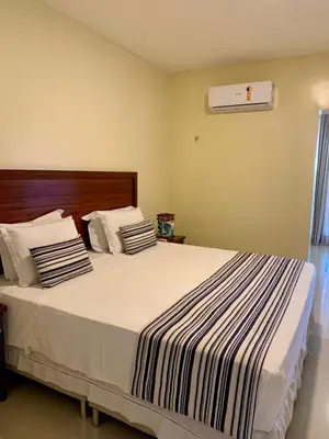 Uma cama ou camas num quarto em Sunset Beach Taíba Hotel