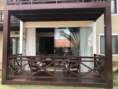 Uma varanda ou terraço em CHALÉ RECANTO SAGRADO( MONTE VERDE)