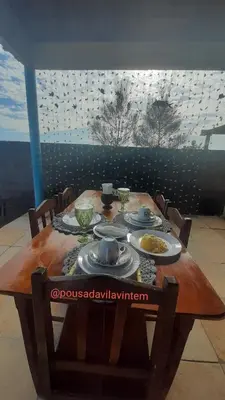 A planta de Vila Vintém Chalés
