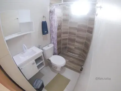 Uma casa de banho em Flats Taiba Praia Centro