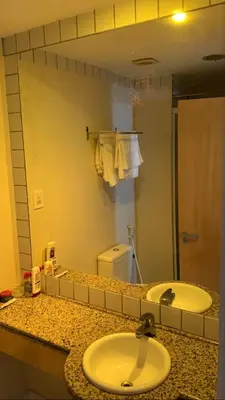 A planta de Flat com vista para o mar