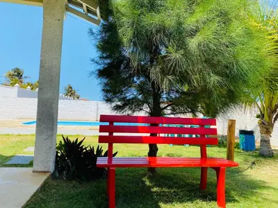 Um jardim no exterior de Moreira's paradise