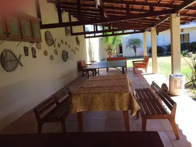 Uma área de estar em Apartamento Taiba Kite Beach Vista Mar