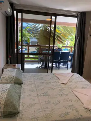 Uma cama ou camas num quarto em Apt Aconchegante no Wai Wai na praia de Cumbuco