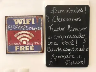 Um certificado, prémio, placa ou documento mostrado em Apt Aconchegante no Wai Wai na praia de Cumbuco