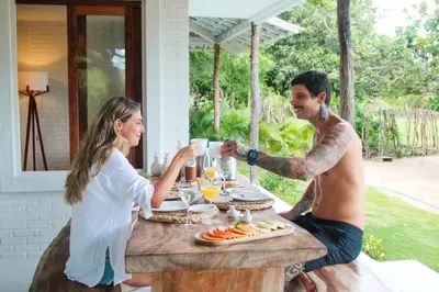 Refeições na casa de hóspedes ou nas proximidades