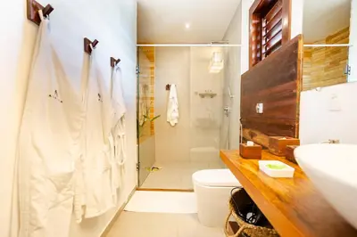 Uma casa de banho em Aldeia Jericoacoara - Suites Privativas