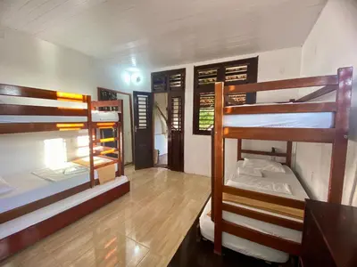 Uma cama ou camas num quarto em Casa Amiga Jeri