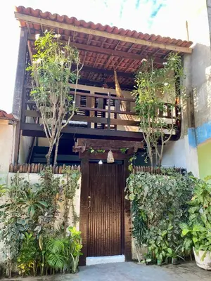 O edifício onde a casa de férias está situado
