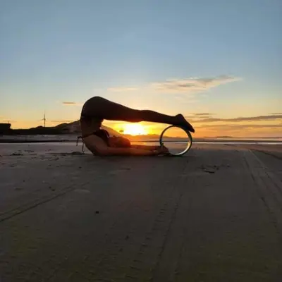 O nascer ou o pôr do sol visto a partir da villa