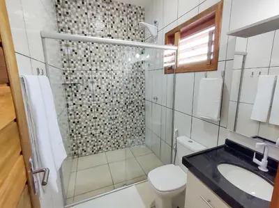 Uma casa de banho em Pousada Brisas