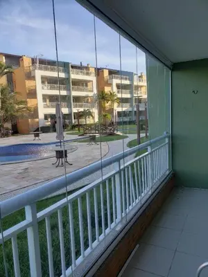 Uma varanda ou terraço em Terramaris Vista Para o Mar - Térreo
