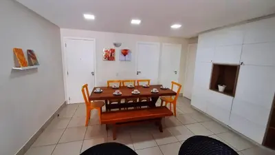 Uma área de estar em Terramaris Vista Para o Mar - Térreo
