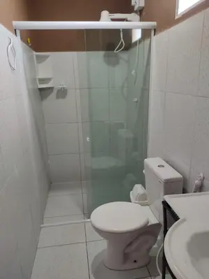 Uma casa de banho em Taíba Downwind House