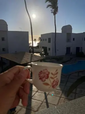 O edifício onde o apartamento está situado