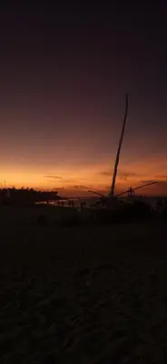 O nascer ou o pôr do sol visto a partir das estalagens