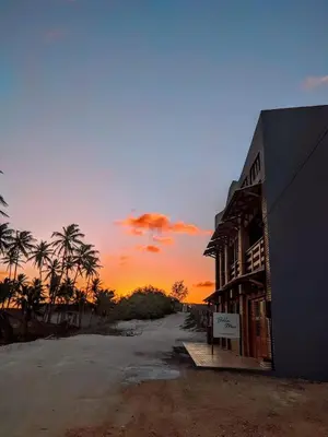 O nascer ou o pôr do sol visto a partir das estalagens