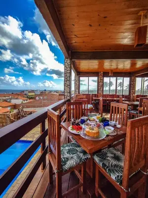 Uma varanda ou terraço em Pousada Bella Mar