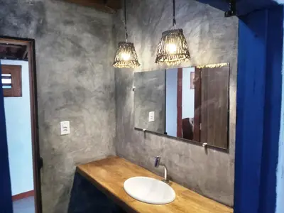 Uma casa de banho em Casinha da Curva