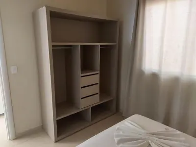 Uma cama ou camas num quarto em VILAS NA PRAIA RESIDENCE O PARAÍSO É AQUI
