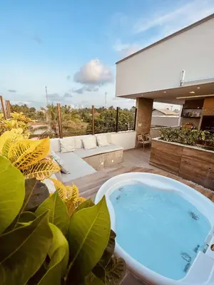A piscina em ou perto de Apê Jardins