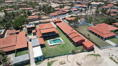 A vizinhança circundante ou próxima da casa de hóspedes