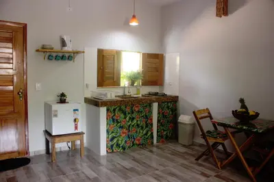 A cozinha ou kitchenette de Vila Cajoá -lagoa do paraiso