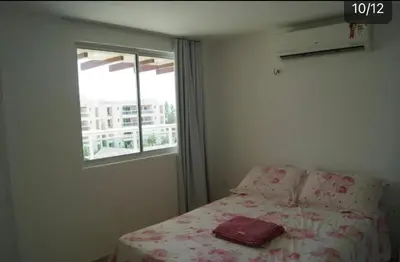 Uma cama ou camas num quarto em Aquiraz Riviera