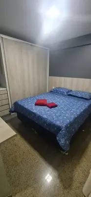 Uma cama ou camas num quarto em FLAT BEIRA MAR -SCALA RESIDENZA - Apt 909