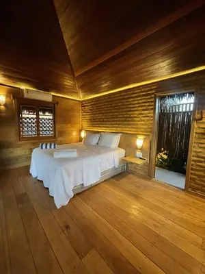 Uma cama ou camas num quarto em Collina Beach