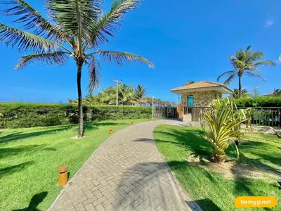Um jardim no exterior de Mandara Lanai Resort - Porto das Dunas
