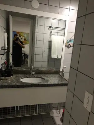 Uma casa de banho em Flat Beira Mar - Via Venetto