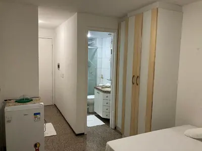 Uma casa de banho em 104 Apart mobiliado vista mar Praia de Iracema