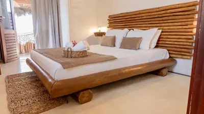 Uma cama ou camas num quarto em Casa do Crush Jericoacoara-3 Suítes com piscina