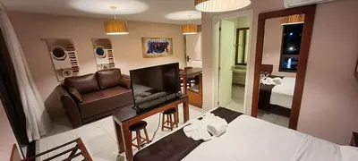 A planta de PARAÍSO VG SUN CUMBUCO - PARA 4 PESSOAS - COM HIDRO, SAUNA, PISCINA, COZINHA COMPLETA, PARQUINHO E WI-Fl