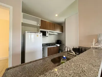 A planta de PARAÍSO VG SUN CUMBUCO - PARA 4 PESSOAS - COM HIDRO, SAUNA, PISCINA, COZINHA COMPLETA, PARQUINHO E WI-Fl