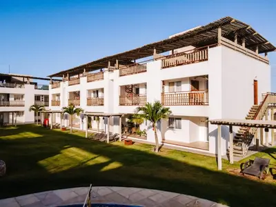 O edifício onde o apartamento está situado
