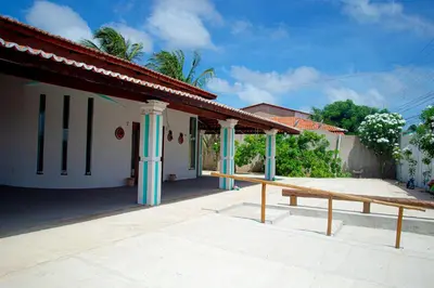 O edifício onde a casa de férias está situado