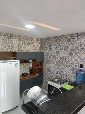 A cozinha ou kitchenette de Aconchego do Áureo